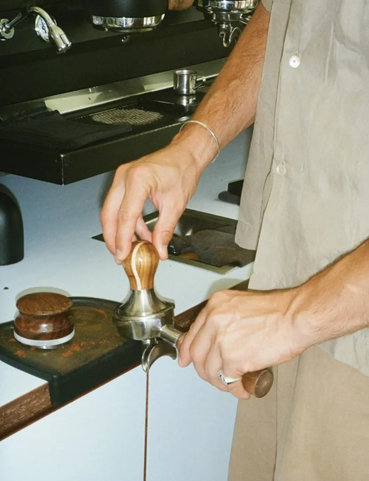 Barista at work